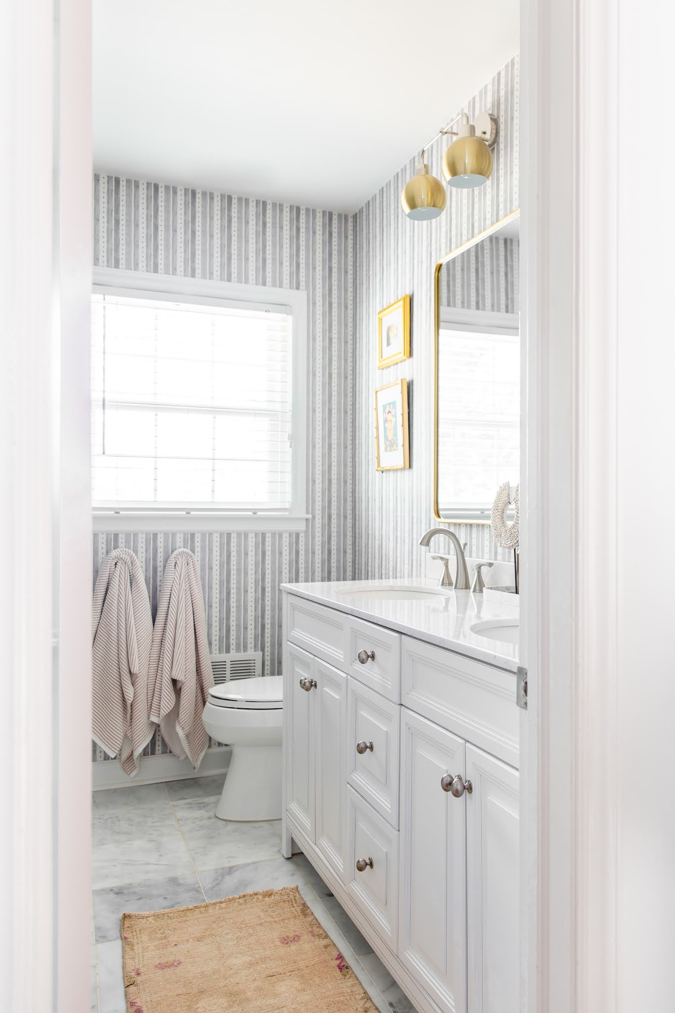 A Fun, Playful Kid's Bathroom Renovation Before and After Reveal