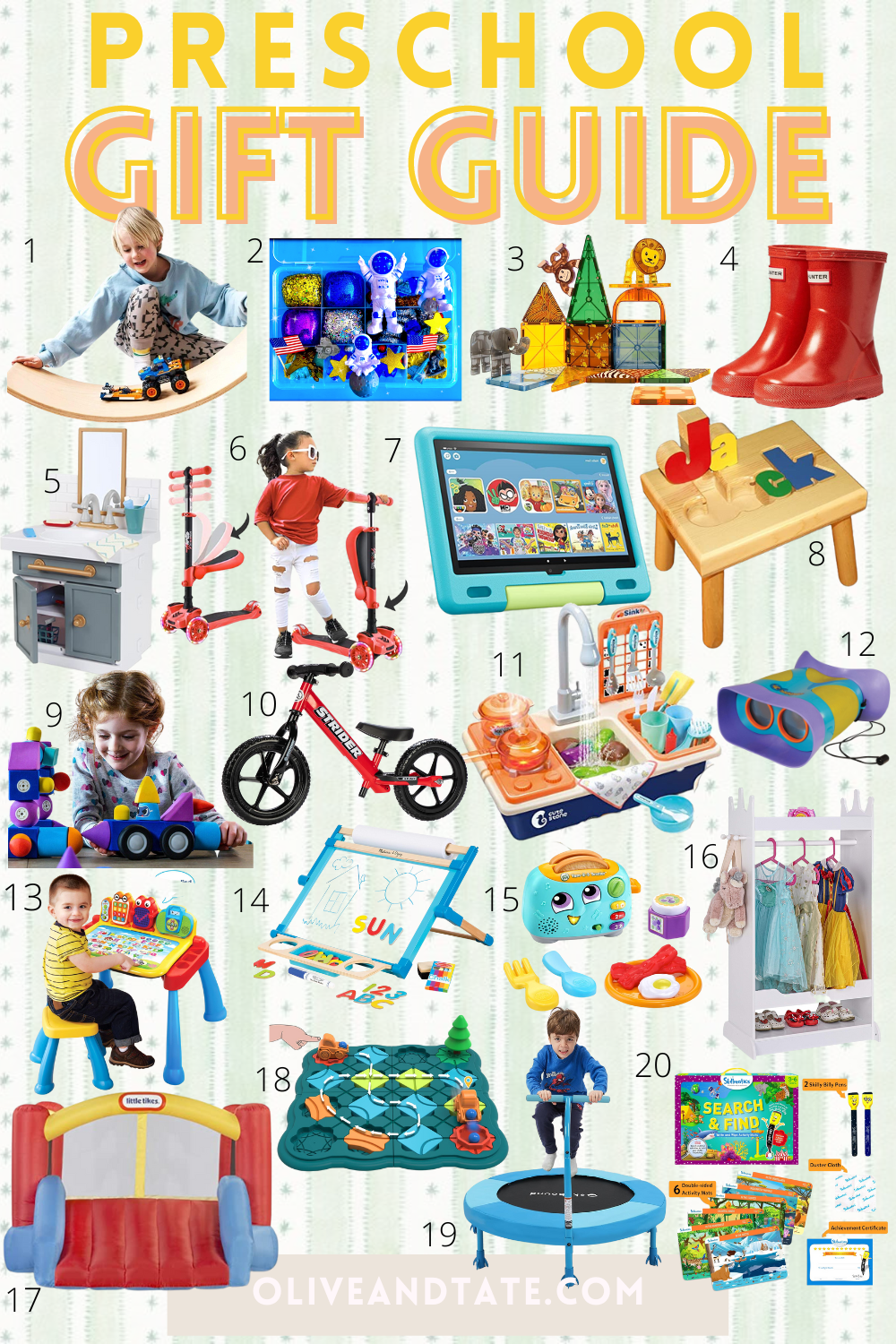 Gift Guide for Preschoolers - Olive & Tate